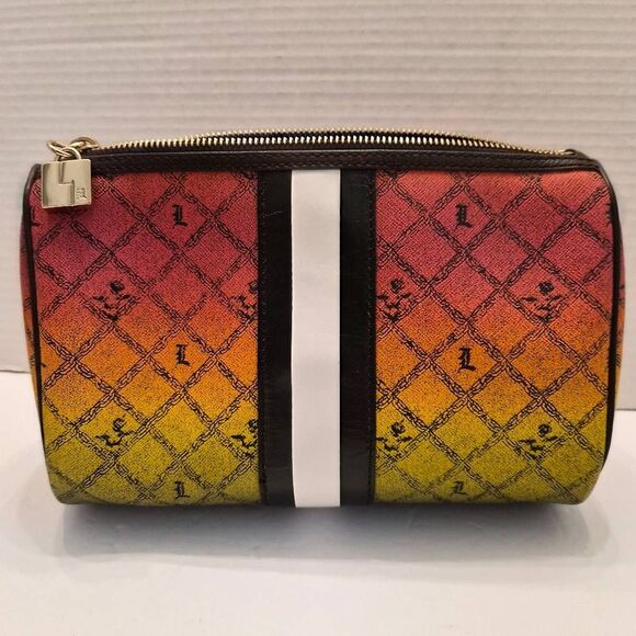 L.A.M.B. Gwen Stefani Rasta Ombre Luxury Designer Makeup Bag Accessory & Dustbag - Picture 1 of 7